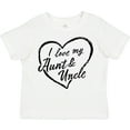 thumbnail image 3 of Inktastic I Love My Aunt and Uncle in Black Chalk Heart Boys or Girls Toddler T-Shirt, 3 of 5