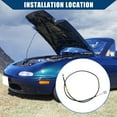 thumbnail image 2 of Inner Speedometer Cable Assembly Manual Transmission for Miata Convertible 1990-1997 Silver Tone, 2 of 6