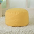 thumbnail image 6 of 2PCS Pouf Ottoman Footstool Cover No Filling , Solid Color Bean Bag Floor Chair Comfortable Foot Rest Pouffe Removable for Living Room Bedroom Kids Room-16.5"x12.5", 6 of 6