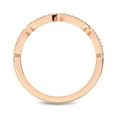 thumbnail image 4 of Beaded Style Band set with 1/6 Ctw Diamond in 14K Rose Gold, 4 of 4