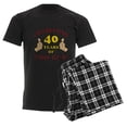 thumbnail image 6 of CafePress - 40Th Birthday Gift For Him Men's Dark Pajamas - Men's Dark Loose Fit Cotton Pajama Set, 6 of 7