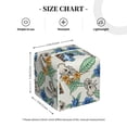 thumbnail image 4 of Kdxio Dinosaurs And Leaves Print Tissue Box Cover,Square Decorative PU Leather Facial Paper Case Organizer Holder Dispenser for Bathroom,Night Stands,Desk,Car 5.2''X5.2''X5.2'', 4 of 8