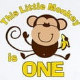 thumbnail image 2 of CafePress - Little Monkey 1St Birthday Boy Baby Light Bodysuit - Baby Light Bodysuit, Size Newborn - 24 Months, 2 of 4