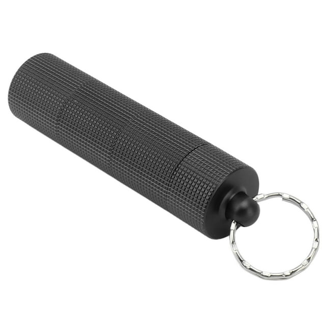 Organisateur de Pilules de Voyage Étanche, Conteneurs de Stockage de Capsules à 3 Compartiments, Porte-Clés Portable Compact avec Poignée pour Extérieur