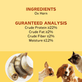 thumbnail image 7 of Ox Horn, Natural Ingredients, Natural Dog Treats, Healthy, Easily Digestible, Dog Chews Long Lasting, And High Protein, Low Fat, Perfect Training Reward Snack For Small, Medium and Large Dogs, 7 of 7