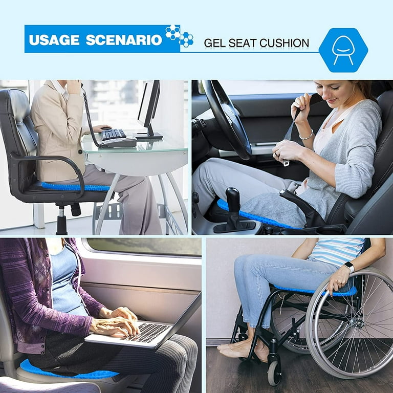 Gel Wheelchair Seat Cushion for Long Sitting U Shape Seat Cushions