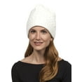 thumbnail image 2 of Gravity Threads Weave Pattern Knit Beanie, Ivory, 2 of 2