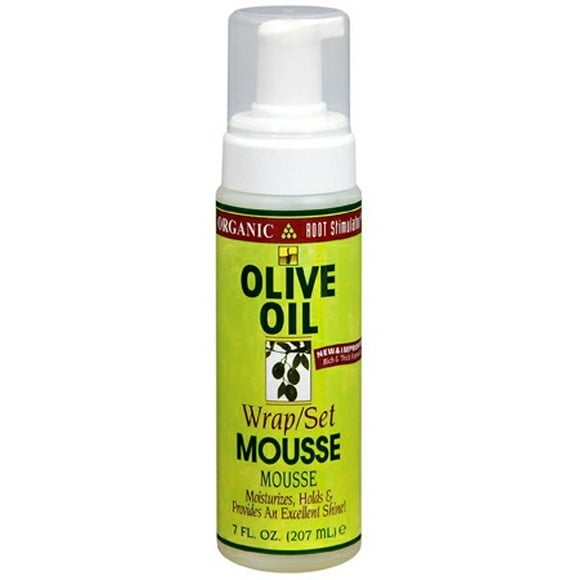 ORS Olive Oil Hold & Shine Wrap/Set Mousse, Hold & Shine, 7 oz, Women
