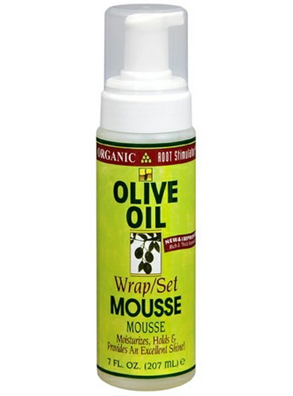 ORS Olive Oil Hold & Shine Wrap/Set Mousse, Hold & Shine, 7 oz, Women