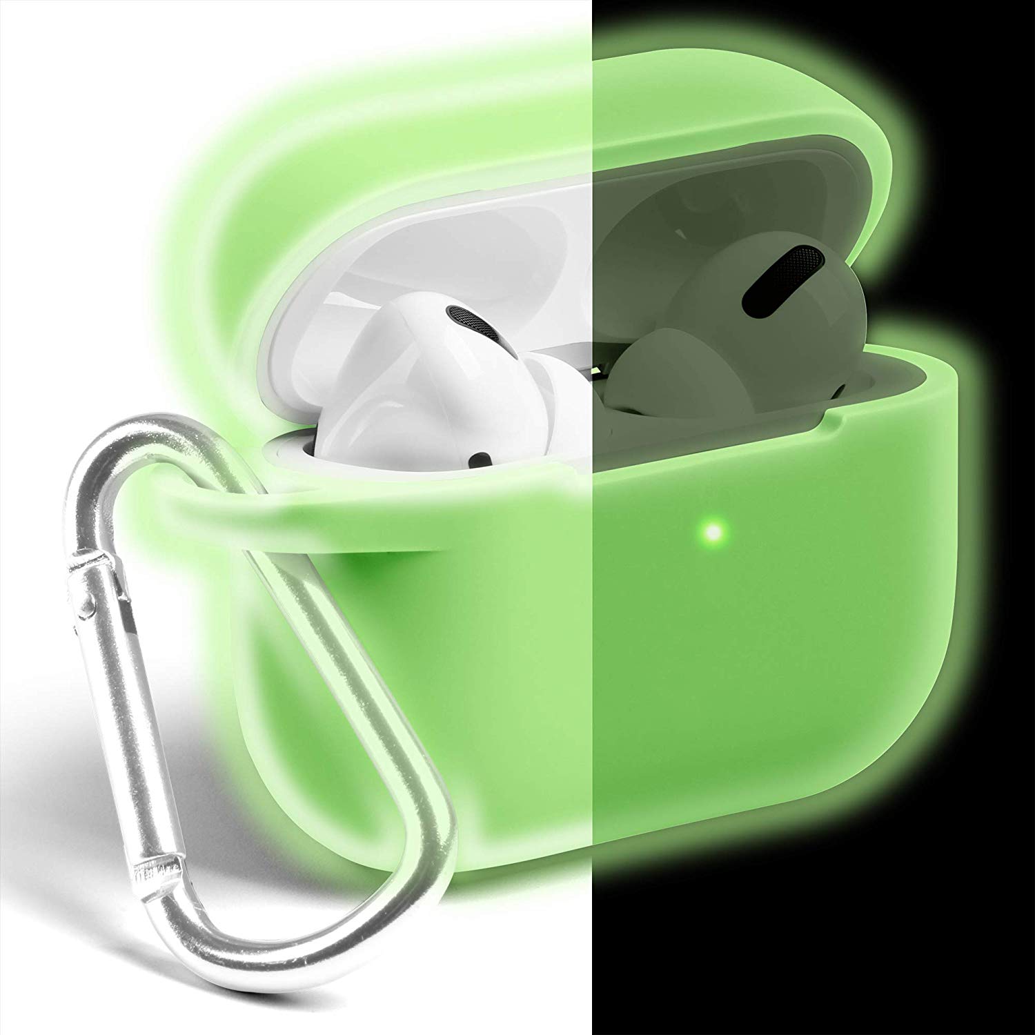 Airpods Pro Case, [Front LED Visible] GMYLE Protective Shockproof