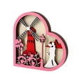 thumbnail image 2 of Valentine's Day Heart Wood Plaque - Wall Hanging and Table Centerpiece for Couples, 2 of 5