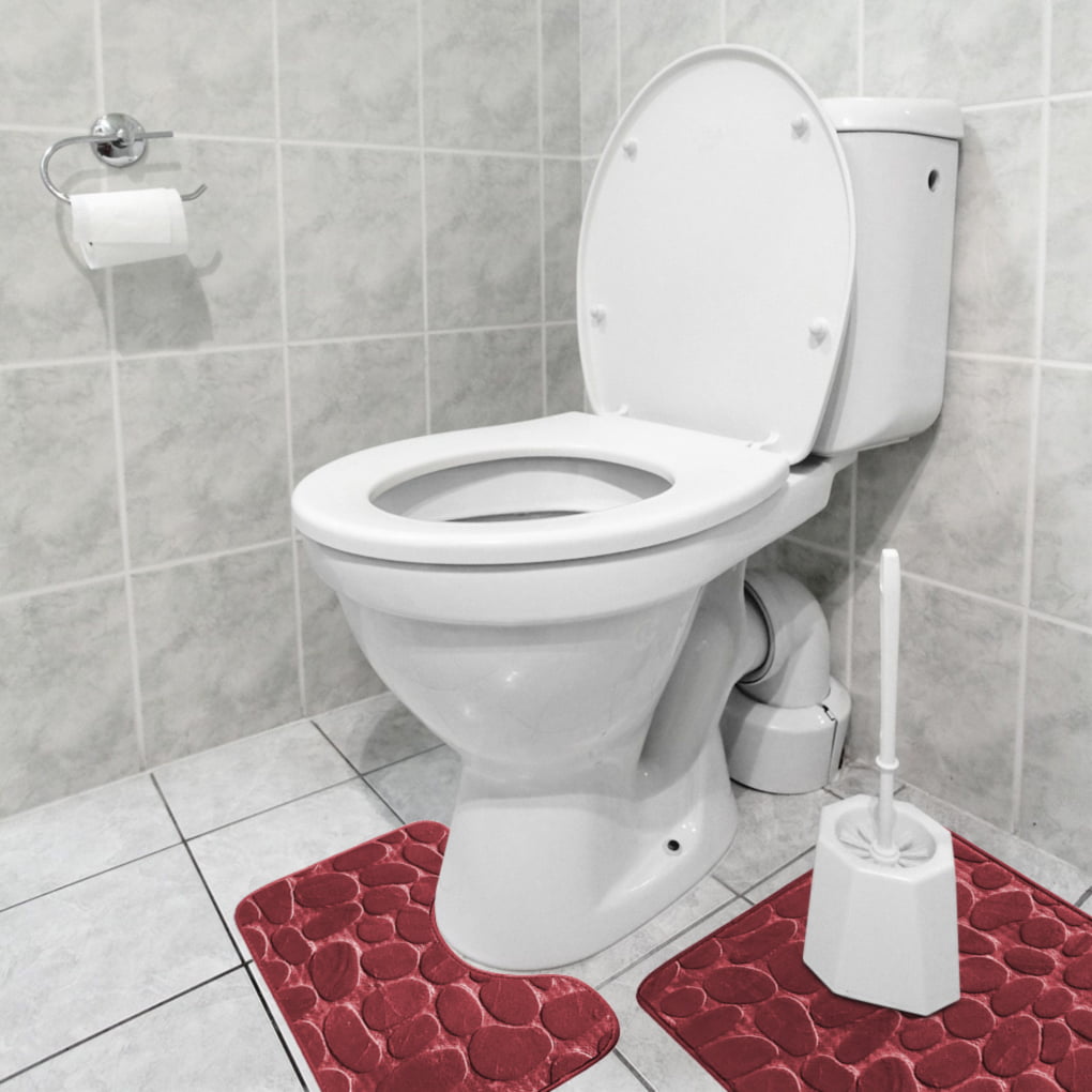Details about   Water Absorption Bathroom Mat Rug Shaggy Memory Foam Mat Carpet Toilet Non Slip 