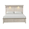 thumbnail image 5 of Roundhill Furniture Walcott Touch LED Lighting Panel Bed, Weathered Dusty-taupe Finish, King, 5 of 9