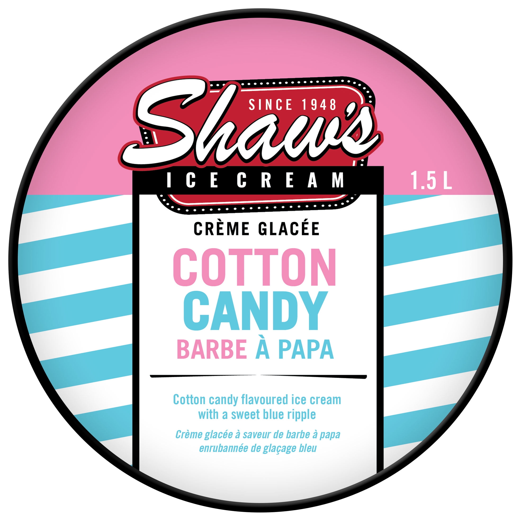 Shaw's COTTON CANDY Ice Cream 1.5L, COTTON CANDY Ice Cream
