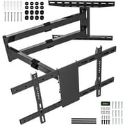 Long Arm TV Wall Mount for 37-75 Inch TV, 47” Extra Long Articulating Arm Full Motion TV Mount, Corner TV Bracket Swivel and Tilt Fits, Max VESA 600x400mm, 99 lbs. Loading, 16”,18”, Studs