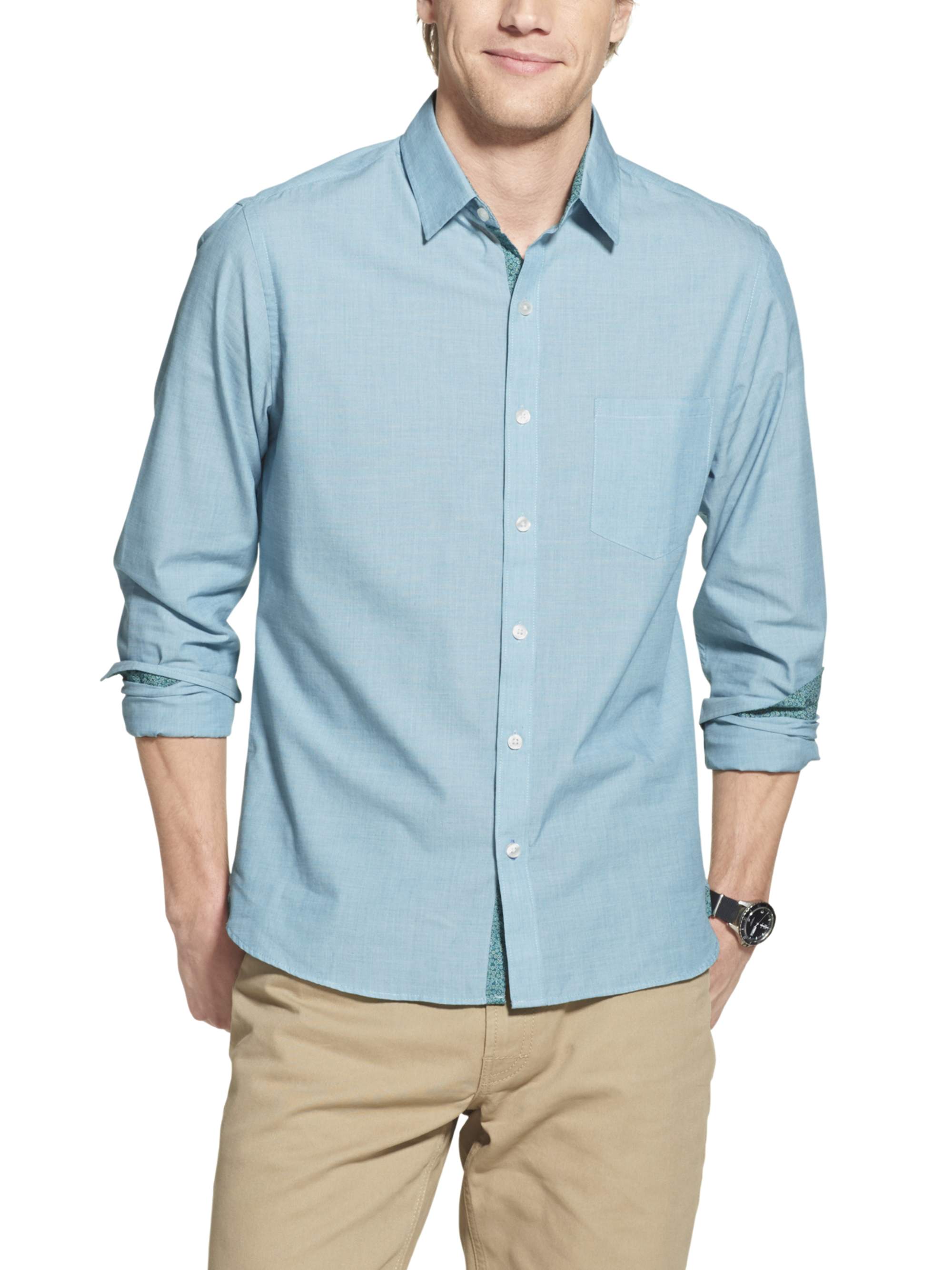 Geoffrey Beene Men's Big and Tall Long Sleeve Shirt