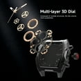 thumbnail image 4 of BOZLUN Watches for Men Fashion Casual Cool Big Dial Quartz Watch Luminous Waterproof Sport Analog Business Mens Watch, 4 of 7