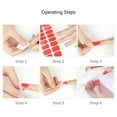 thumbnail image 2 of 20pcs/pack Nail Wraps Women Nail Polish Strips Solid Color Fingernail Stickers, 2 of 5