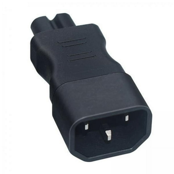 Toma de conversión,Conector adaptador de servidor PDU IEC C14 a C7,Adaptador macho hembra para PDU IEC C14 a C7,Toma de conversión Contacto de protección para el hogar,Adaptador de enchufe