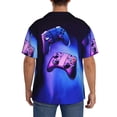 thumbnail image 3 of Kdxio Men'S Hawaiian Shirt For Men Short Sleeve Shirt Play Gaming Summer Casual Holiday Beach Button Down T-Shirts, 3 of 5