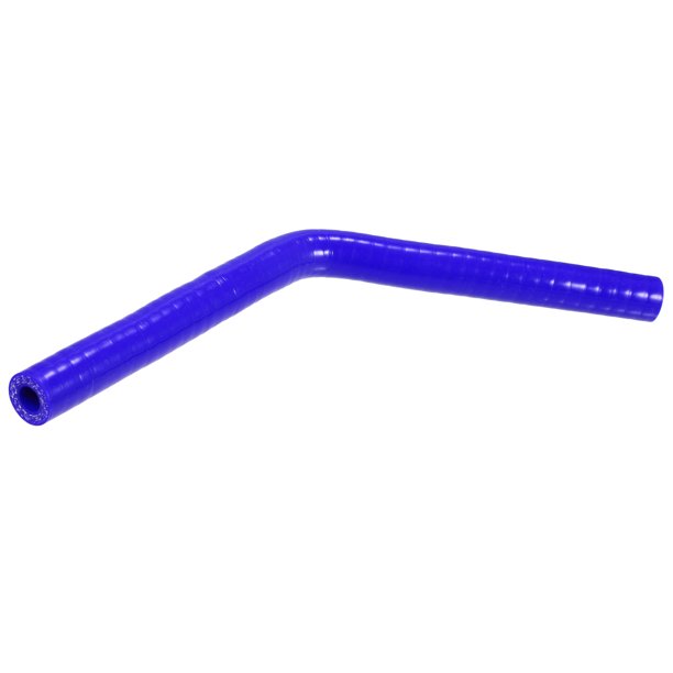 Universal 9.5mm 0.37" ID 45 Grados Coche Acoplador Silicona Manguera Azul