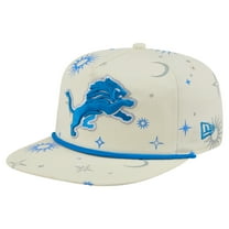 Men's New Era Cream Detroit Lions Celestial Golfer Snapback Hat