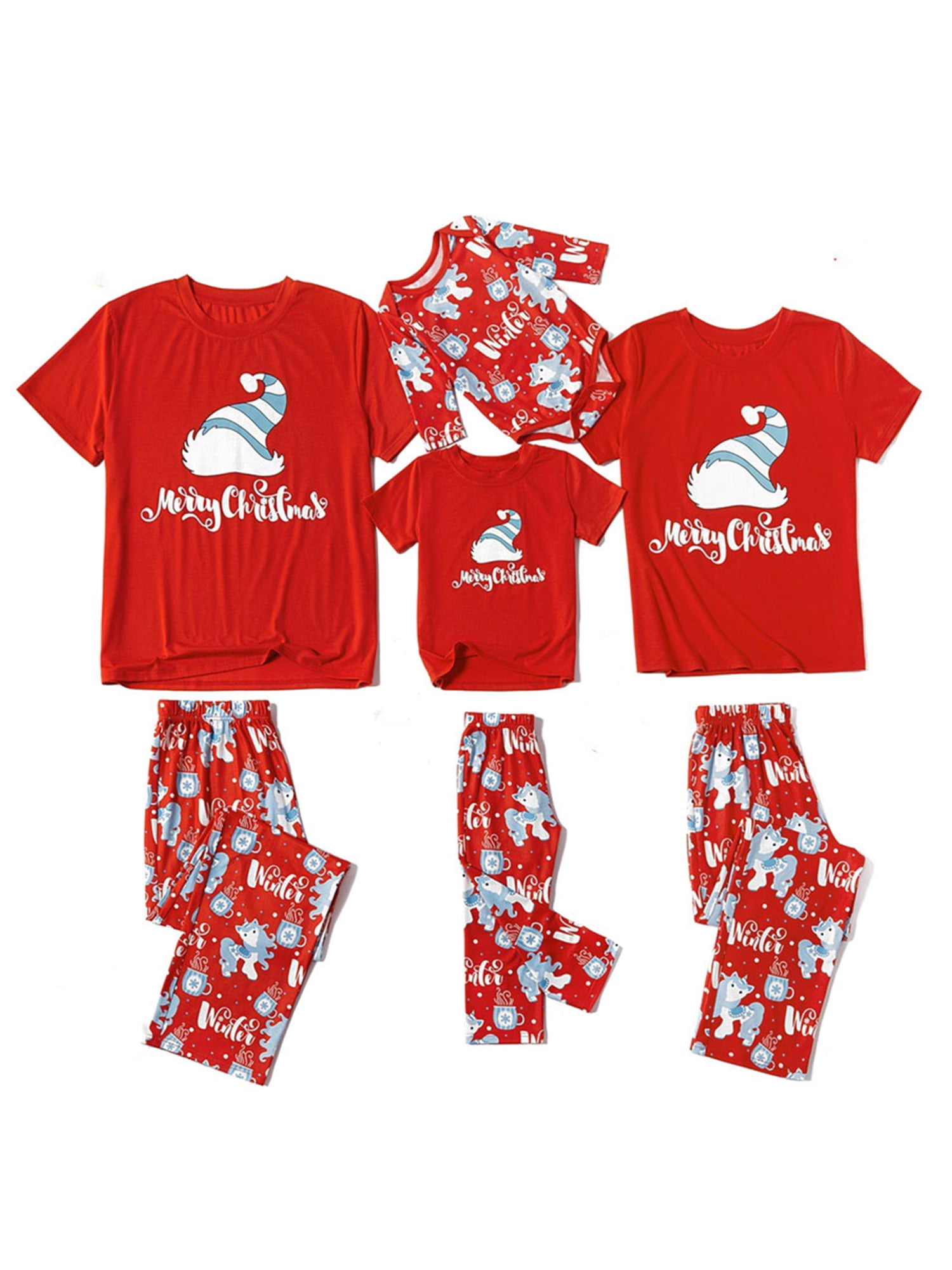 Santa Printed Sleepwear Set 