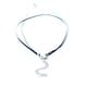 thumbnail image 4 of Cadena Collar de la Joyería de Moda Fernando Gargantilla de Plata de Girasol Color Negro Collar de cordón encerado, 4 of 4