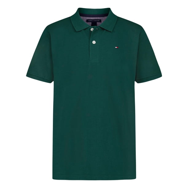 Remera Polo para Niños Tommy Hilfiger Rain Forest Suave Talle 8