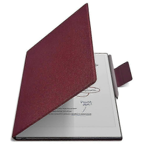 For Remarkable Paper Pro Case PC PU Leather Tablet Magnetic Cover with Pen Holder Auto Wake Sleep -