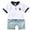 White, variant on Uxgjfwu Kids Outfit Set Short Sleeve Tops Shirts Sets Graphic Thin Shirt Casual Clothes 1-7 Years Boys Clothing Sets