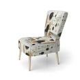 thumbnail image 3 of Designart "Minimalist Exploration Beige Suprematism II" Multi-Color Abstract Suprematism Upholstered Accent Chair - Modern Arm Chair For Bedroom, 3 of 7