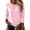 Pink, variant on Leidass Womens Basic Crew Neck Sweater Long Sleeve Regular Fit Solid Knit Pullover For Fall Winter Gray L