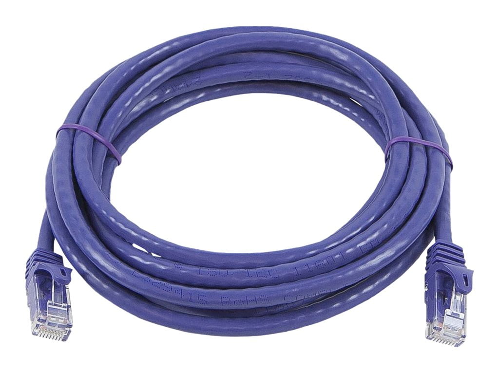Cat5e Purple Ethernet Patch Cable Snagless/Molded Boot 10 Foot Cat5e Purple Ethernet Patch Cable Snagless/Molded Boot 10 Foot