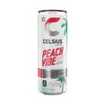 thumbnail image 5 of CELSIUS Sparkling Peach Vibe, Functional Energy Drink 12 fl oz Single Can, 5 of 5