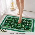 thumbnail image 3 of Green, Door Mat&nbsp;Indoor Outdoor Entrance, Non Slip Rug for Kitchen Bathroom Entryway Rug, St. Patrick's Day Shamrock Spring Checkered Washable Doormat Floor Mat for Office Home Decor 24x36 Inch, 3 of 8