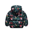 thumbnail image 3 of 1-6Y Toddler Baby Hooded Fleece Lined Down Jacket Christmas Boys Girls Kids Thicken Warm Winter Puffer Coat Outerwear, 3 of 12