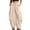 Beige -AO17, variant on Baggy Pants Women with Pockets Harem Boho Beach Pants Balloon Pant Lightweight Breathable Vacation Travel Casual Cotton Linen Trouser Blue M