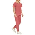thumbnail image 4 of Jogger Scrub Pants for Women, Latex-Free Healthcare Two-Piece Uniform Wrinkle-Resistant Nursing Scrubs Set Seasonal Er Nurses Week Gift Medical Uniforms Women Professional Red Xl, 4 of 5