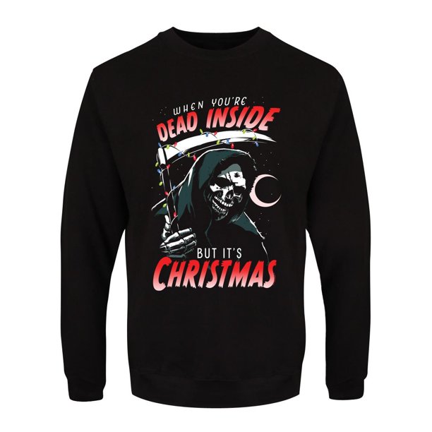 Grindstore - Jersey When You're Dead Inside But It's Christmas para Hombre (Negro)