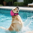thumbnail image 4 of KMWGRE Adjustable Dog Swimming Cap Pet Ear Headwear for Pool Beach Training Activities Hot Pink M, 4 of 4