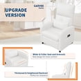 thumbnail image 5 of Power Recliner Chair - Heat and Massage, Adjustable Electric Recliner Ergonomic PU Leather Single Sofa, Tall Back, Padded Seat, Home Theater Seating for Living Room
Visit the GarveeHome Store, 5 of 7