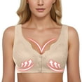 thumbnail image 3 of Sngxgn Womens Smooth Underwire Bra, Smoothing Full-Coverage Bra(Beige,XXL), 3 of 4