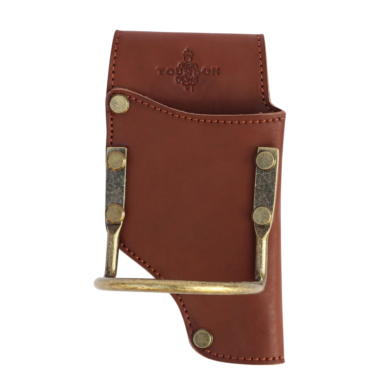 TOURBON Leather 2in1 Pliers & Hammer Holder Tool Belt Pouch Wrench