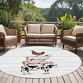 thumbnail image 4 of Round Rugs 8 Ft, Farmhouse Wooden Grain Non Slip Area Rugs for Kitchen Bedroom Entryway, Modern Country Cow Pig Chicken Washable Carpet Runner Rug Floor Mats for Bedroom Home Decor, 4 of 8