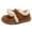 Z1-Coffee, variant on Quealent Toddler Slippers Boys Girls Slip On House Slippers Fuzzy Booties Warm Winter Shoes for Indoor Outdoor Brown for Size 12