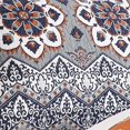 thumbnail image 3 of Benzara BM101991 Tissu Thelon Faux avec Imprimé Floral & Chevron&44; Gris & Bleu - Taille Standard, 3 of 4