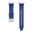 thumbnail image 3 of Correa de cuero vegano para Samsung Galaxy Watch 8 Hybrid, color azul marino, 3 of 5