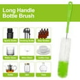 thumbnail image 4 of TSV 16pcs Bottle Cleaning Brush Set, Long Handle Bottle Cleaner for Narrow Neck Wine/Beer Bottles, Cup, Kettle Spout, Straw Brush, Green, 4 of 8
