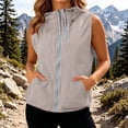 thumbnail image 2 of jiaxiM Women's Zip Up Vest with Pocekts Lightweight Softshell Sleeveless Jacket Hiking Travel Golf Running Vests for Women, 2 of 9